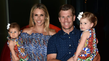 My rock: David Warner has credited wife Candice with keeping him going during his ban.