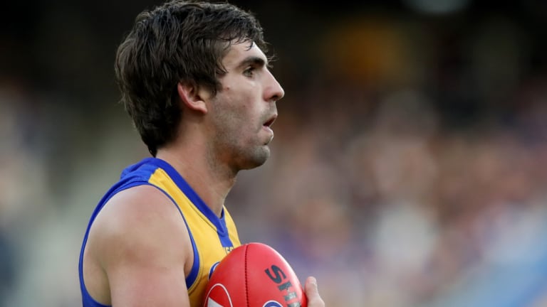 Andrew Gaff has been celebrating West Coast's premiership with teammates.