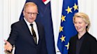 Prime Minister Anthony Albanese meets European Commission President Ursula von der Leyen in Rome.