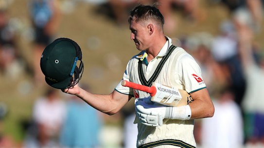 Marnus Labuschagne was out for two more low scores at the Basin Reserve.