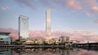A renders of Mirvac’s $2.3b Harbourside mixed-used development in Sydney’s Darling Harbour, in which Mitsubishi Estate has just taken a half stake. 