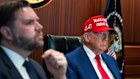 Donald Trump and Vice President JD Vance in the situation room on Saturday night.