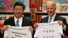 Tings have changed: Joe Biden with Xi Jinping during the latter’s US visit in 2012, when both of them were were vice-presidents.