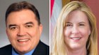 Senator John A. Hoffman and Representative Melissa Hortman.