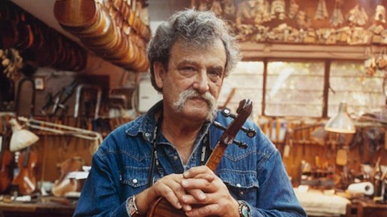 Amnon Weinstein in his workshop in Israel.