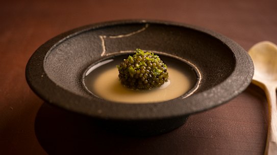 The caviar coconut dish is a beguiling mix of creaminess, soft saline and nutty umami.