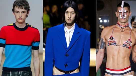 The menswear shows break boundaries; short shorts at Prada; shooting from the hip at Mowalola; jockstraps and bralettes at Thom Browne.