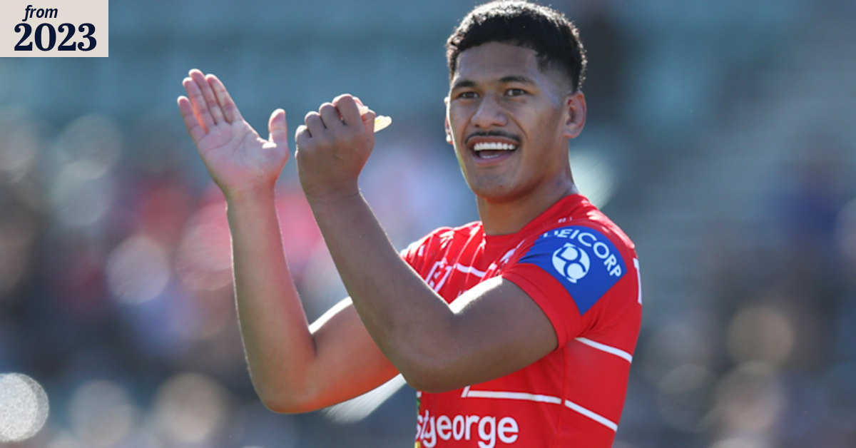 NRL 2023: St George Illawarra Dragons star Talatau “Junior” Amone opens ...