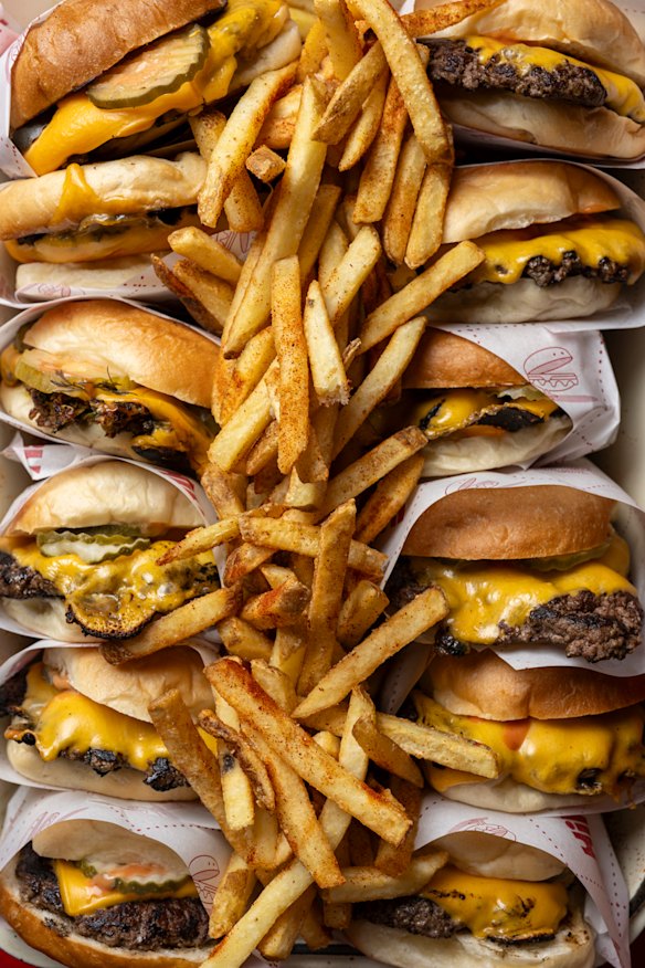 Smash burgers and chips. 