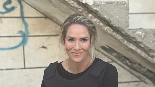 Save The Children’s Georgia Tacey in Gaza.