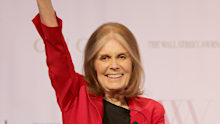 Gloria Steinem speaks onstage during Visionary Women in November 2019.