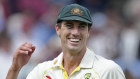 Australian captain Pat Cummins smiles as he walks off the field after their win in the second Ashes Test match at Lord’s cricket ground.