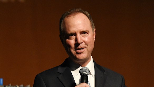 Trump in his sights: Democrat Congressman Adam Schiff.