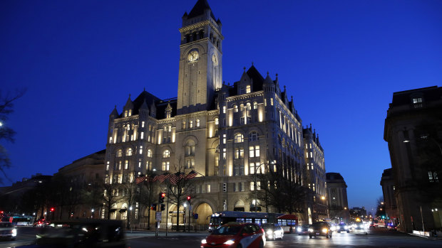The Trump International Hotel in Washington, D.C. is a favourite among Trump supporters and lobbyists. 