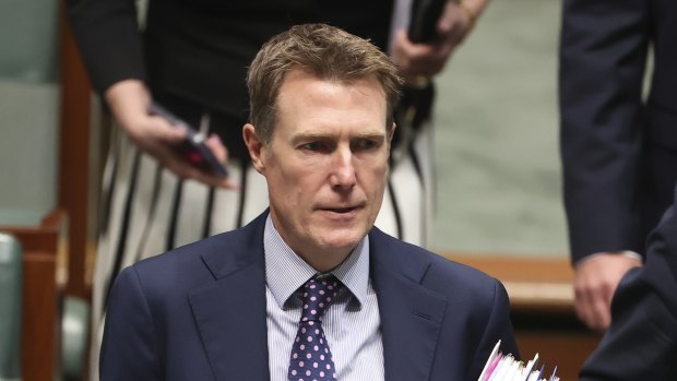 Christian Porter discontinued his defamation action last month after he and the ABC attended mediation.