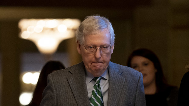 Senate Majority Leader Mitch McConnell wants the trial to be quick.