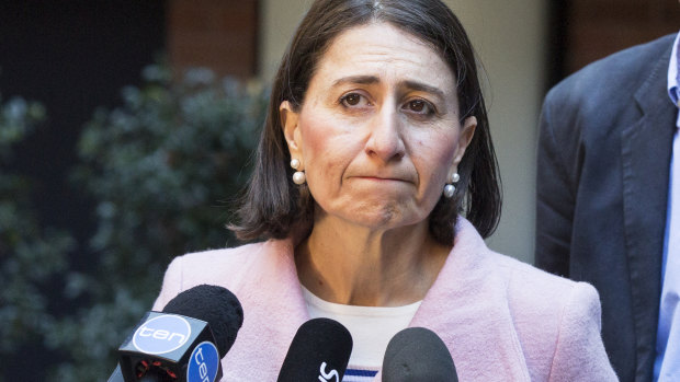 Premier Gladys Berejiklian said she was disappointed with what was happening federally in the Liberal party.
