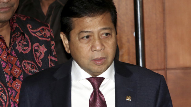 Former Indonesian house speaker Setya Novanto was jailed for 15 years in April 2018.