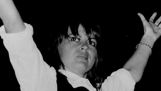 Chrissy Amphlett  from Divinyls at Selinas, Coogee Bay,  December 21, 1984.