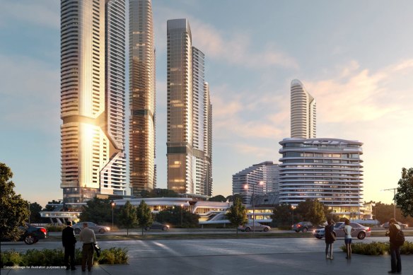 An artist's impression of The Star's planned Gold Coast development.