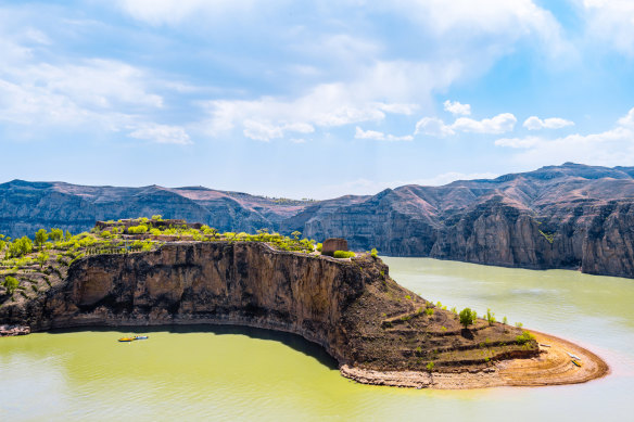 The Yellow River Grand Canyon in Laoniuwan, Hohhot, Inner Mongolia.