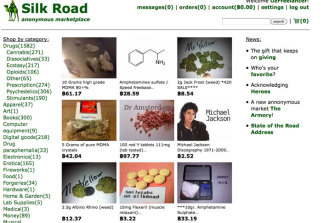 The Silk Road site, shut down in 2013, was a dark-web bazaar for drugs.