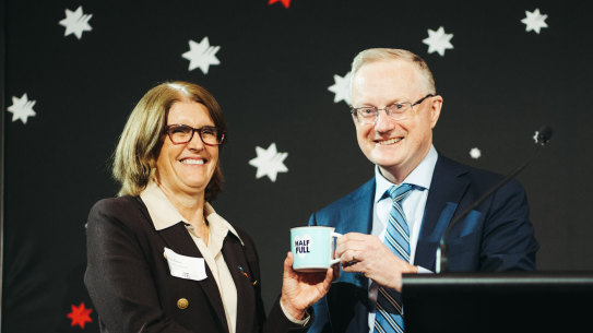 New RBA governor Michele Bullock used the same set of words as her predecessor, Philip Lowe, to explain why interest rates were held steady in October.