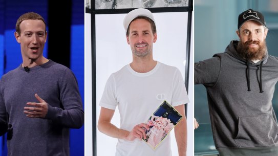 Meta’s Mark Zuckerberg, Snap’s Evan Spiegel and Atlassian’s MIke Cannon-Brookes refuse to stand out from the crowd in unremarkable ensembles.