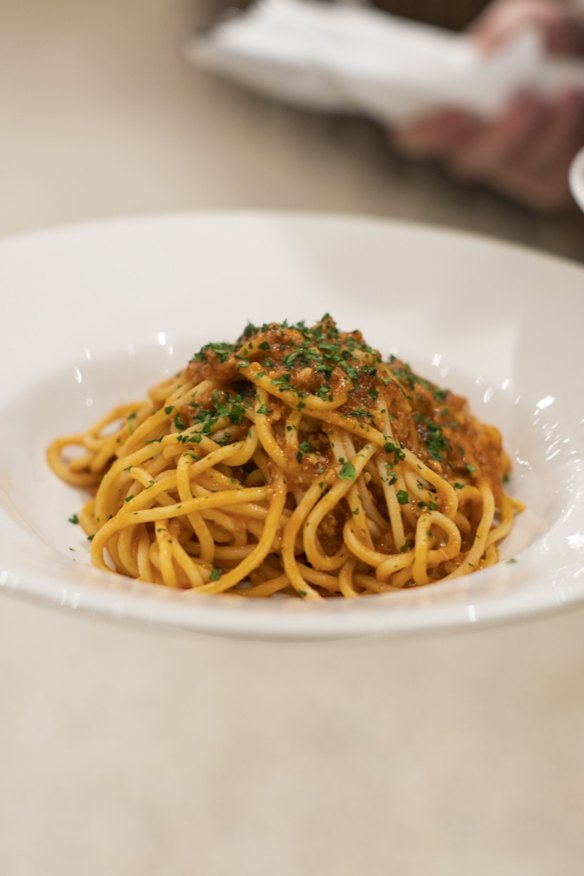 Pasta at Brunetti Classico in Carlton.