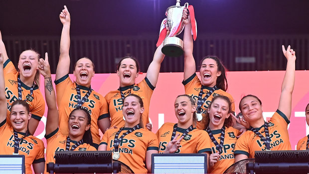 Australia in golden form for Olympics after women’s world series triumph