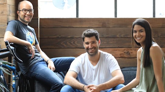 Canva co-founders Cameron Adams, Cliff Obrecht and Melanie Perkins are now worth an estimated $8 billion.