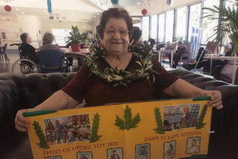 Maria on Greek Independence Day, March 25, in 2019.