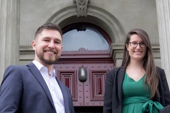 Greens councillors Sophie Wade (right) and Edward Crossland have been elected mayor and deputy mayor of Yarra City Council.