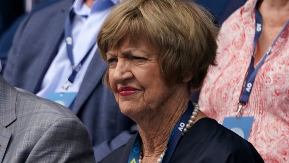 Margaret Court at this year's Australian Open. 