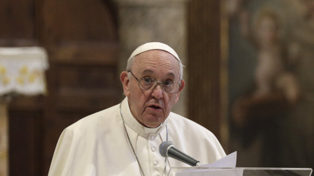 Pope Francis is praying for Joe Biden.