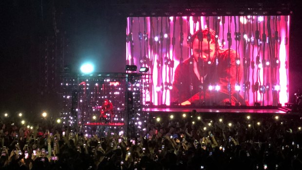 Kendrick Lamar at Perth Arena last night.