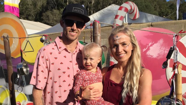 Zac and Cassie Hoogervarst with their 18-month-old Stevie.