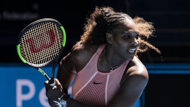 Serena Williams got the win despite not being at her best.
