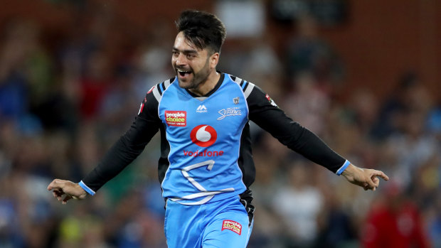 The Strikers' Rashid Khan was the pick of the bowlers.
