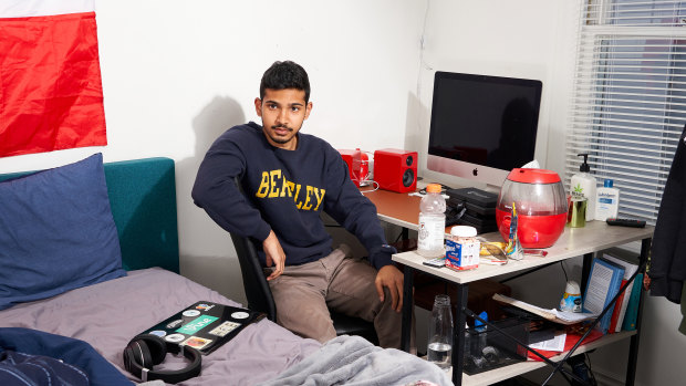 Walid Mohammed, 21, moved into the five-bedroom house in LA with other Gen Z creators in May. 