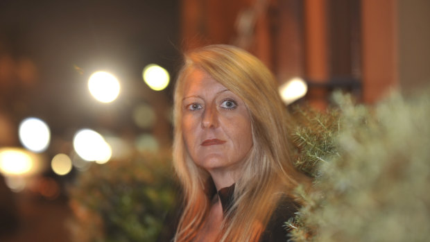 Nicola Gobbo in 2010, when she was due to appear as a key witness against former detective Paul Dale