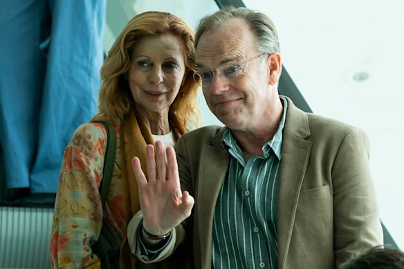 Heather Mitchell and Hugo Weaving are both nominated for their work in the Binge series Love Me.