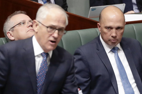 Former prime minister Malcolm Turnbull disputes Peter Dutton’s version of events.