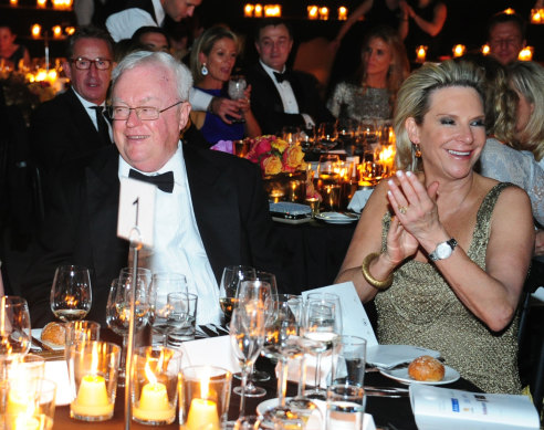 Graham Richardson and Skye Leckie at the 2013 Gold Dinner.