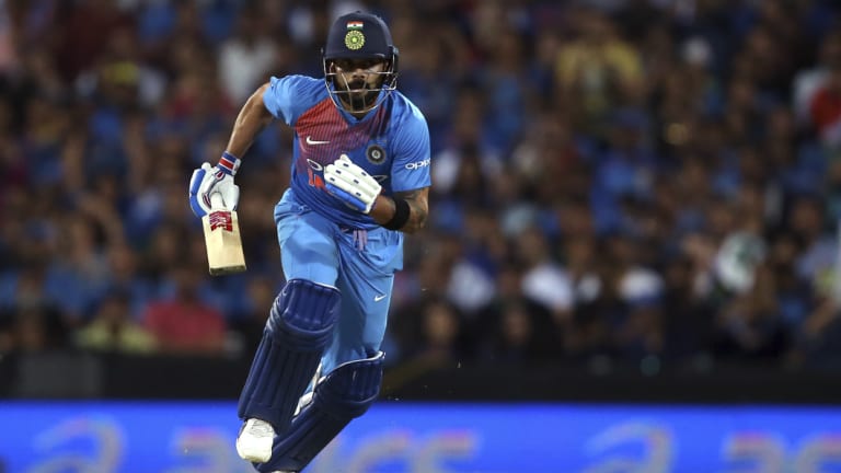 Number cruncher: Indian captain Virat Kohlis runmaking feats in 2018 dwarf Australias top order.