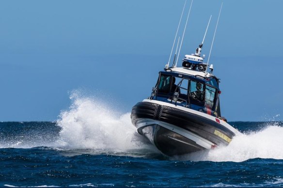 The border force carries out frontline duties such as border partol and marine surveillance.