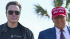 President-elect Donald Trump walks with Elon Musk before the launch of the sixth test flight of the SpaceX Starship rocket.