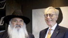 Senator Patrick Dodson and former High Court judge Kenneth Hayne attended a panel discussion on the Voice to Parliament in Melbourne on Friday. 