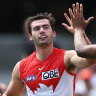 Logan McDonald booted four goals against the Giants on Thursday.