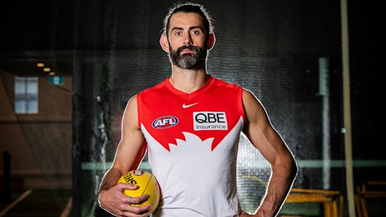 Swans ruckman Brodie Grundy.